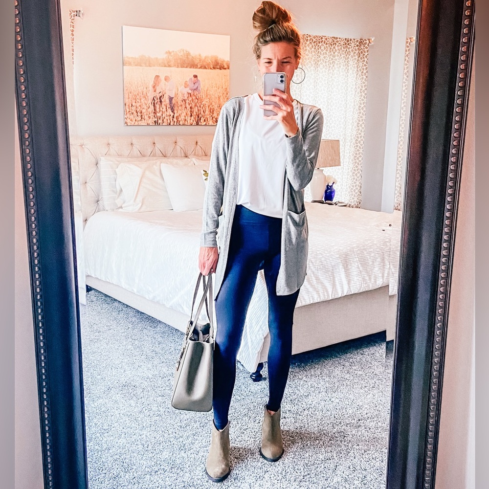 Army Green Boyfriend Lounge Cardigan Sweater